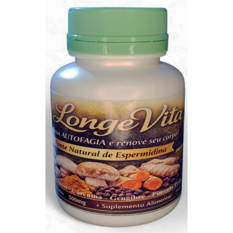 6 LongeVita em Cápsulas (120 cápsulas, 400mg)