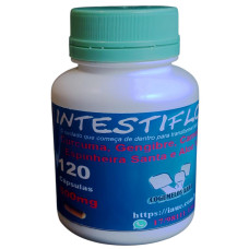 1 Intestiflor - Cúrcuma, Gengibre, Camomila, Espinheira Santa e Aloe Vera em Cápsulas (120 cápsulas, 500mg)