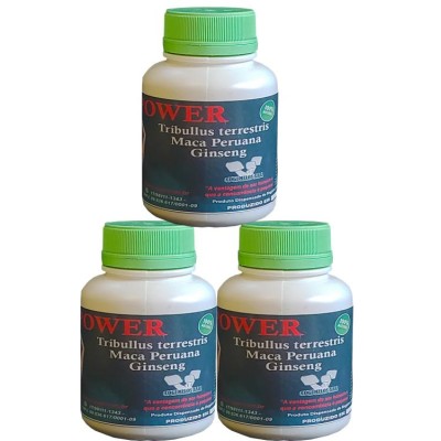 Mens Power - Feno Grego, Maca peruana e Ginseng - 3 potes de 120 cápsulas 600mg Mens Power - Feno Grego, Maca peruana e Ginseng - 3 potes de 120 cápsulas 600mg